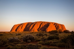Uluru sunset closeup